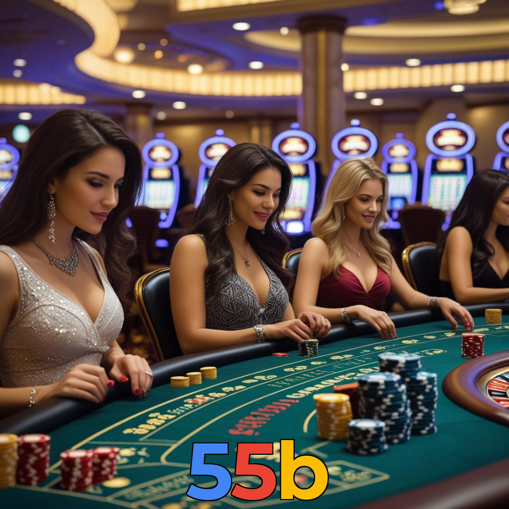 55b：Em cada giro nas slots, a vitória está ao seu alcance!